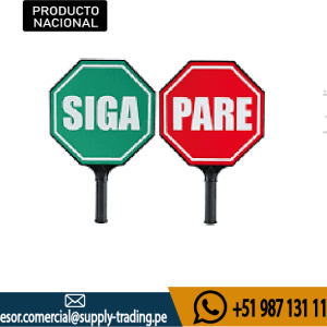 PALETA PVC “PARE / SIGA”